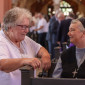 Gäste vor dem Verabschiedungsgottesdienst in der Stadtkirche