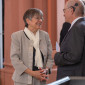 Gäste vor dem Verabschiedungsgottesdienst in der Stadtkirche